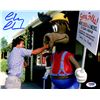 Image 1 : Chevy Chase Signed National Lampoon's Vacation Punching Moose 8X10 Photo