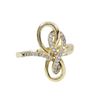Image 1 : Sterling Silver Two Tone Infinity Ring