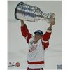 Image 1 : Chris Chelios Signed Detroit Red Wings Holding Stanley Cup 16X20 Photo