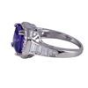 Image 2 : Amy CZ Square Center Stone Surrounded With White Czs, Sterling Silver Ring Size 8
