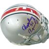 Image 1 : Hopalong Cassady Signed Ohio State Buckeyes Authentic Schutt Mini Helmet 55 (Heisman)