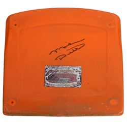 Mike Ditka Signed Soldier Field Orange Stadium Seat Bottom