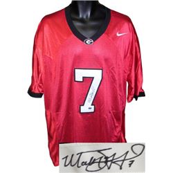 Matthew Stafford Signed Georgia Bulldogs Nike Red Jersey- Stafford Hologram