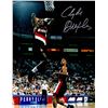 Image 1 : Clyde Drexler Signed Blazers Action 8X10 Photo