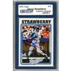 Image 1 : Darryl Strawberry Signed 2005 Topps Card - Dodgers - Swinging Through (Slabbed By Steiner)