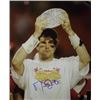 Image 1 : Matt Leinart Signed USC Trojans 16X20 Photo W/ Trophy Minor Ding- Leinart Hologram