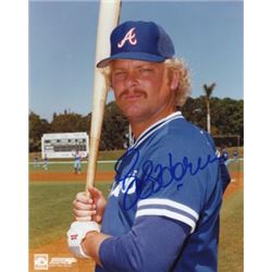 Bob Horner Signed Atlanta Braves 8X10 Photo