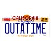 Image 1 : Michael J Fox Signed Back To The Future California 'OUTATIME' Delorean Replica License Plate