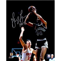 George Gervin Signed San Antonio Spurs Shooting Action 8X10 Photo W/HOF'96