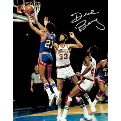 Dave Bing Signed Detroit Pistons 8X10 Photo W/Kareem Abdul-Jabbar