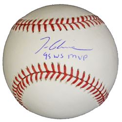 Tom Glavine Signed Rawlings Official MLB Baseball W/95 WS MVP