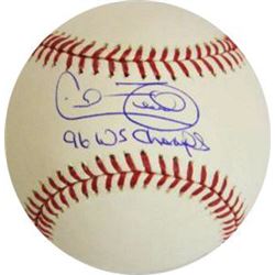 Cecil Fielder Signed Official Major League Baseball 96 WS Champs (NY Yankees)