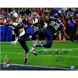 Malcolm Butler Signed Metallic Superbowl 49 INT 16X20 Photo (LE/149)