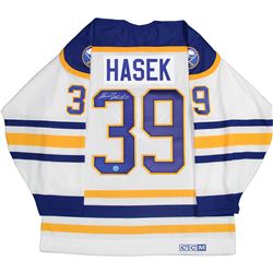 Dominik Hasek Buffalo Sabres Signed Reebok Premier White Jersey (AJ Sports Auth)