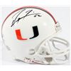 Image 1 : Ray Lewis Signed Miami Hurricanes Riddell Mini Helmet- JSA Hologram