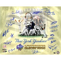 Mike Stanton Signed New York Yankees 16X20 Photo 1998 World Series Champions Celebration Collage 18 