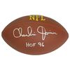 Image 1 : Charlie Joiner Signed Wilson Touchdown Full Size NFL Football W/HOF 96