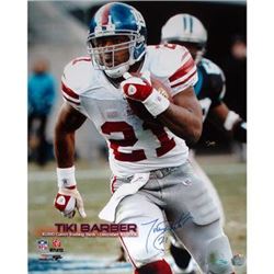 Tiki Barber Eclipsing The 10,000 Yard Rushing Mark Close Up 16X20