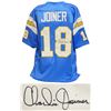 Image 1 : Charlie Joiner Signed Powder Blue Throwback Custom Football Jersey