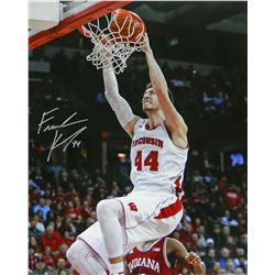 Frank Kaminsky Signed Wisconsin Badgers Slam Dunk Action 16X20 Photo