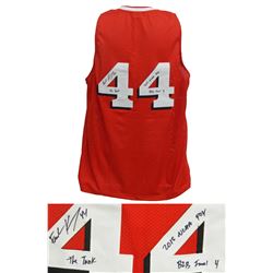 Frank Kaminsky Signed Red Custom Basketball Jersey W/The Tank, 2015 NCAA POY, B2B Final 4