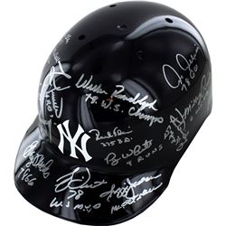 1978 Yankees Multi Signed Yankees Batting Helmet (15 Sigs) (MLB Auth) (Lyle, Gossage, Dent, Jackson,