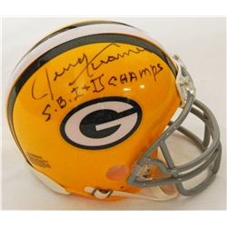Jerry Kramer Signed Green Bay Packers Throwback Riddell Mini Helmet W/SB I, II Champs