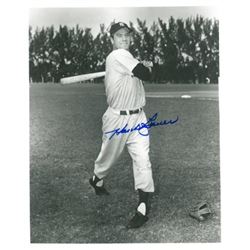 Hank Bauer Signed New York Yankees Vintage B&W 8X10 Photo (Deceased)