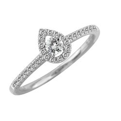 SS DIAMOND RING - Size 7 (#10350D)