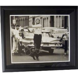 Joe Pepitone Signed New York Yankees B&W 16X20 Brooklyn Stickball Photo Custom Framed W/ Black Mat- 