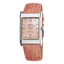 Eterna  1935  Swiss Automatic Pink Leather  Women Watch