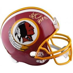 John Riggins Signed Washington Redskins 1982 TB Full Size Replica Helmet HOF 92- JSA Hologram (Gold 