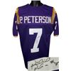 Image 1 : Patrick Peterson Signed LSU Tigers Purple Custom Jersey- JSA Hologram