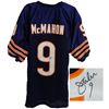 Image 1 : Jim Mcmahon Signed Navy Custom Throwback Jersey