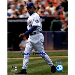 Willie Randolph Walking To Mound Signed 8X10 Photo