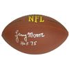 Image 1 : Lenny Moore Signed Wilson Touchdown Full Size NFL Football W/HOF 75