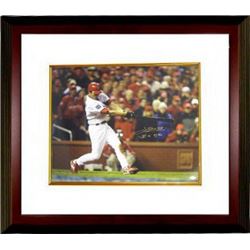 So Taguchi Signed St. Louis Cardinals 16X20 Photo Custom Framed Batting (2006 World Series Champs)En