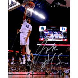 Jahlil Okafor Signed Duke Final Four Slam Dunk Vs Michigan State 8X10 Photo