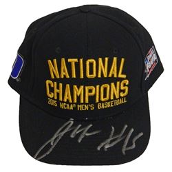 Jahlil Okafor Signed Duke Blue Devils 2015 NCAA Champions Black Nike Locker Room Hat