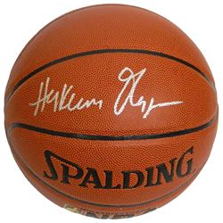 Hakeem Olajuwon Signed Spalding NBA Indoor/Outdoor Basketball