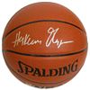 Image 1 : Hakeem Olajuwon Signed Spalding NBA Indoor/Outdoor Basketball
