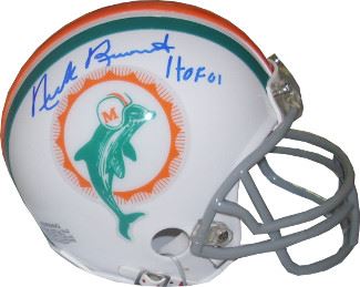 Nick Buoniconti Signed Miami Dolphins Tb Replica Mini