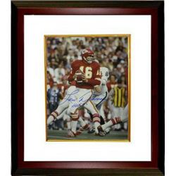 Len Dawson Signed Kansas City Chiefs 16X20 Photo Custom Framed HOF87