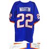 Image 1 : Doug Martin Signed Boise State Broncos Blue Custom Jersey Dual 3431 Yds & 43 Tds