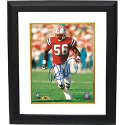 Andre Tippett Signed New England Patriots 8X10 Photo Custom Framed