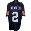 Image 1 : Cam Newton Auburn Tigers Unsigned Navy Custom Jersey XL