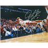 Image 1 : Dennis Rodman Signed Bulls Diving Action 16X20 Photo (Silver)