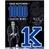 Image 1 : Mike Krzyzewski Signed Duke Blue Devils Tribute 16X20 Photo "1000Th Win 1-25-15" (Coach K)- Steiner 