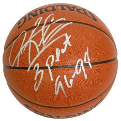 Dennis Rodman Signed Spalding Indoor/Outdoor Basketball W/3 Peat 96-98