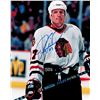 Image 1 : Jeremy Roenick Signed Chicago Blackhawks Face Bleeding Action 8X10 Photo